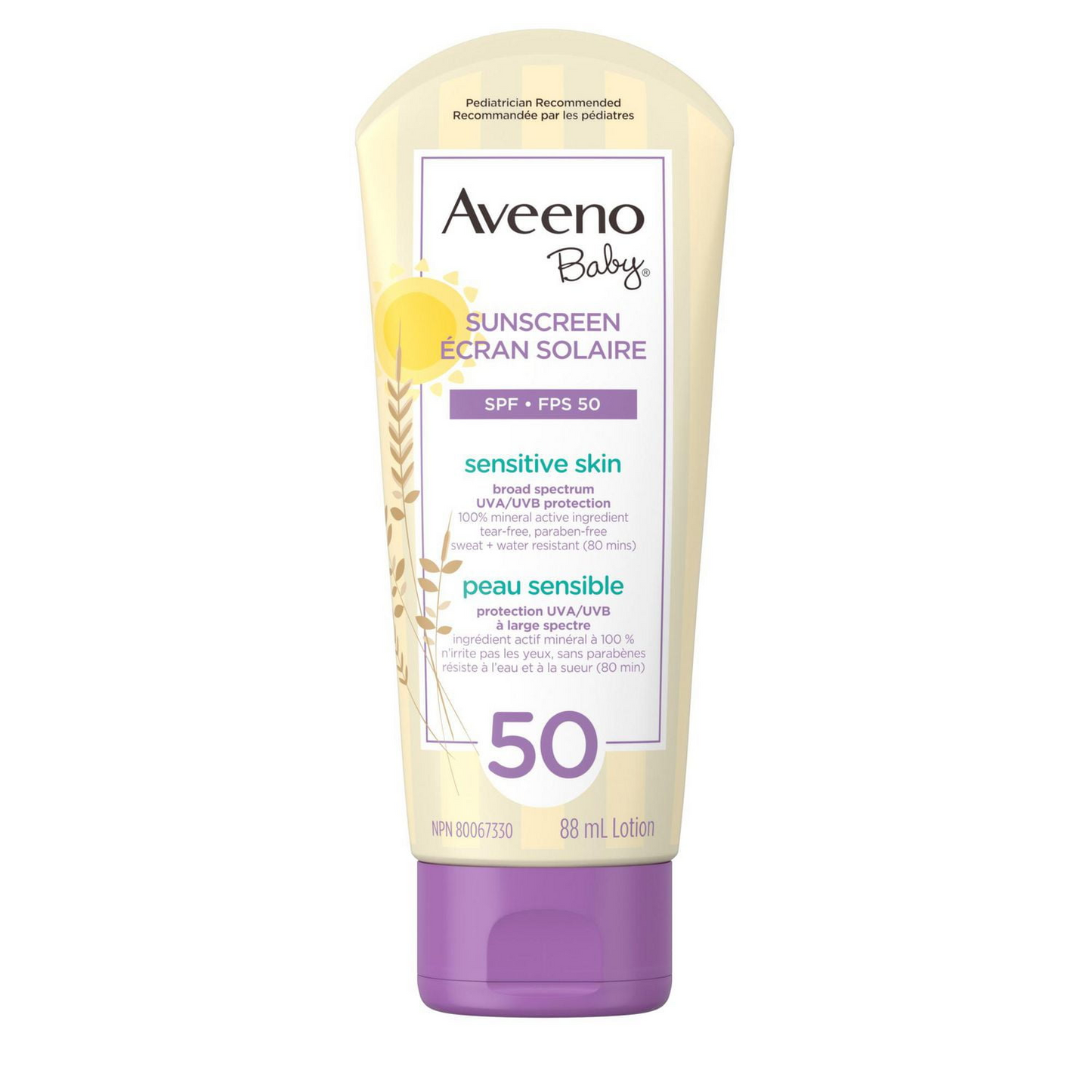 Aveeno Baby Mineral Sunscreen Lotion SPF 50