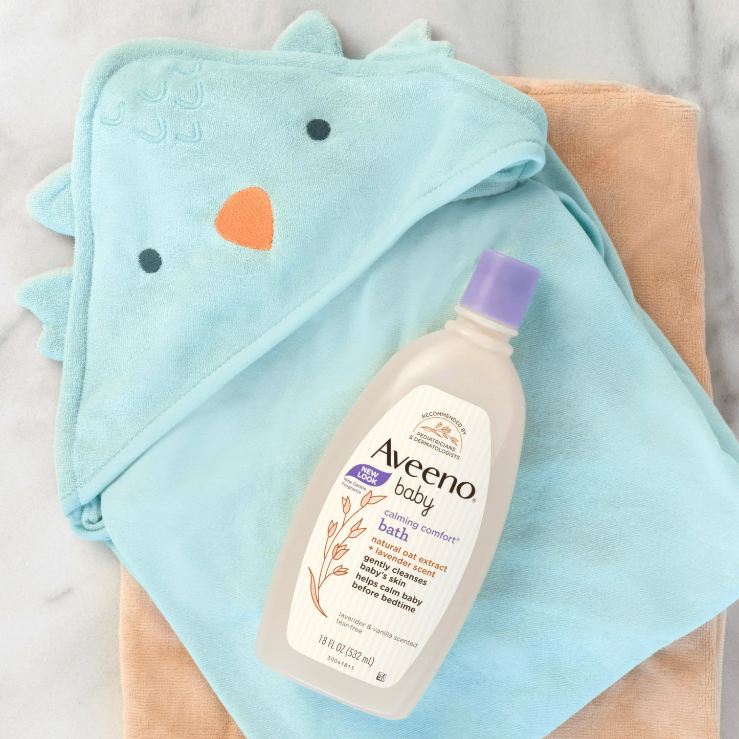 Kuoga na Kuosha kwa Faraja ya Mtoto wa Aveeno, Lavender na Vanila,