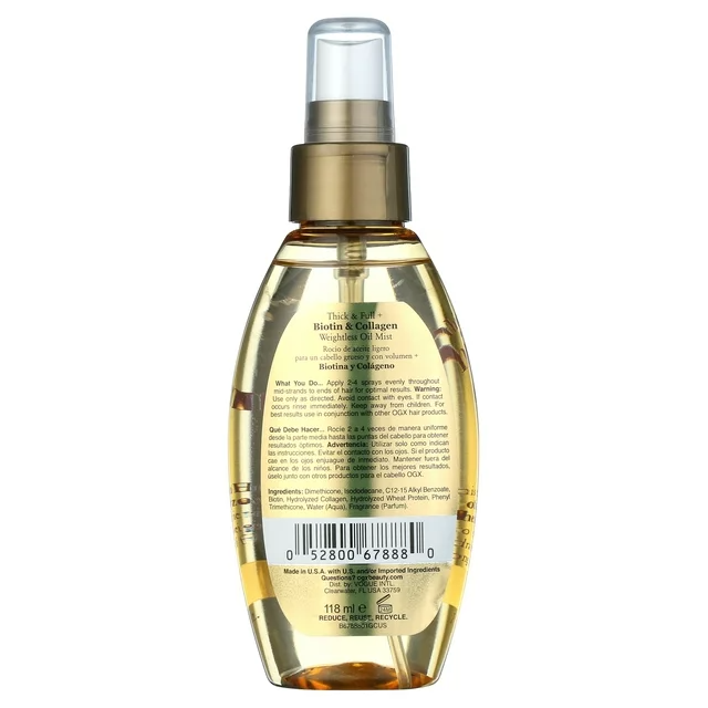 OGX Thick & Full Biotin & Collagen Weightless Oil Mist