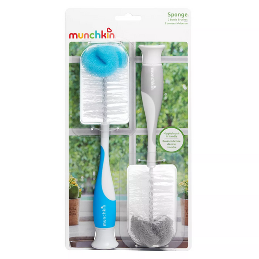 Munchkin Bottle Brush and Nipple Brush - 2pk