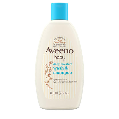 Aveeno Baby Daily Unyevu Osha &amp; Shampoo, Oat Extract