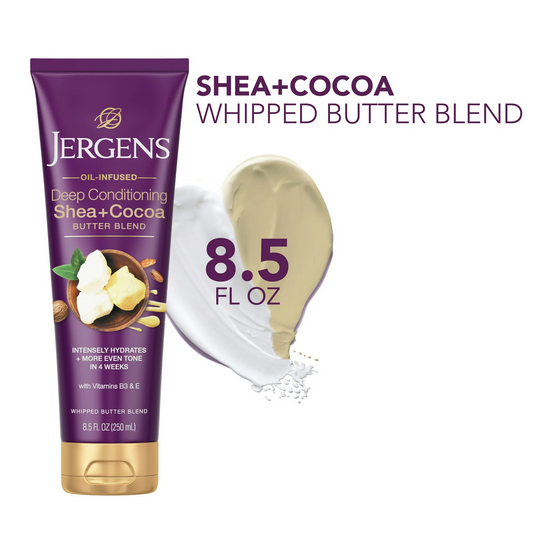 Jergens Hand & Body Lotion Shea + Cocoa Butter Body Lotion for Dry Skin