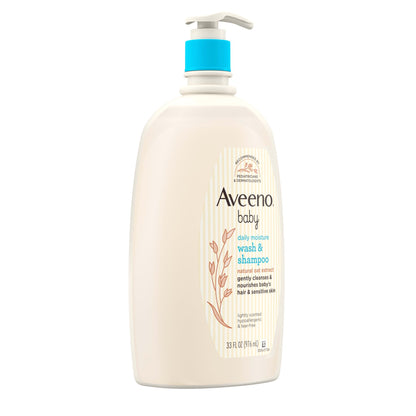 Aveeno Baby Daily Moisture Wash & Shampoo, Oat Extract