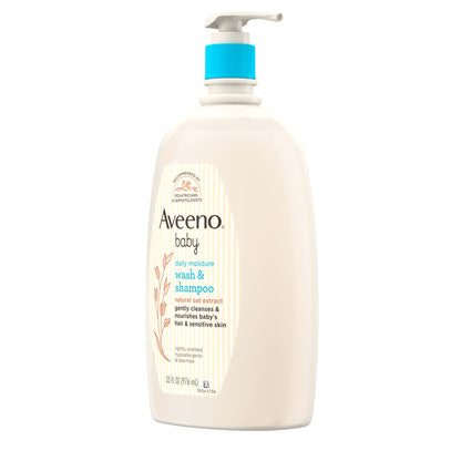 Aveeno Baby Daily Moisture Wash & Shampoo, Oat Extract